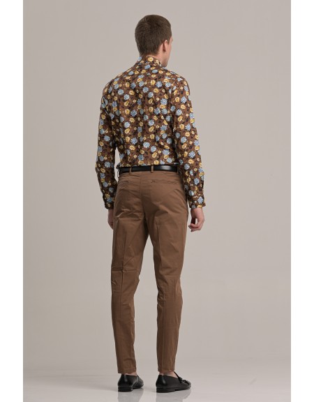 GUARDAROBA shirt GU-600/102 brown GUARDAROBA - 5