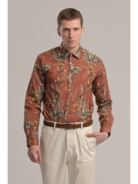 GUARDAROBA shirt GU-600/01 brick red GUARDAROBA - 2