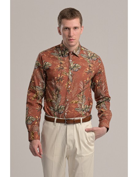 GUARDAROBA shirt GU-600/01 brick red GUARDAROBA - 2