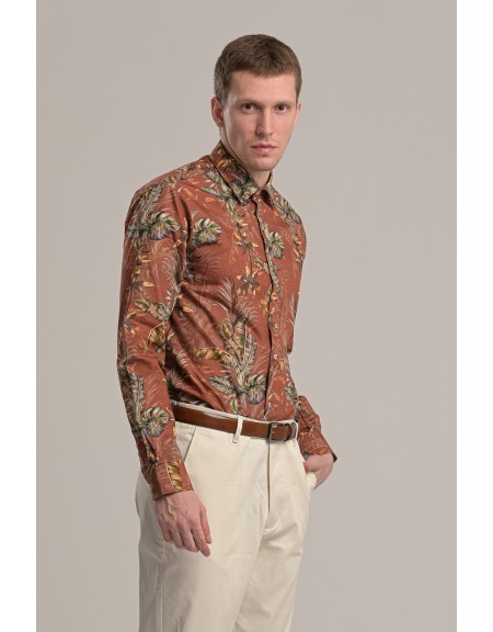 GUARDAROBA shirt GU-600/01 brick red GUARDAROBA - 1