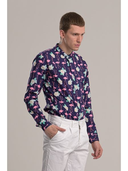 GIANNI LUPO shirt GL186N blue GIANNI LUPO - 3