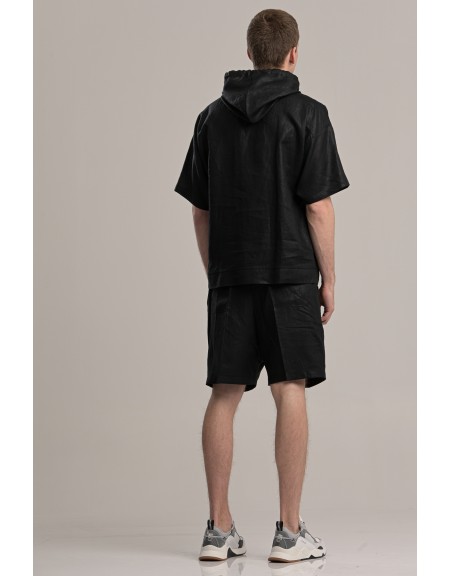 I AM BRIAN βερμούδα chino BE1265 μαύρη I AM BRIAN - 5