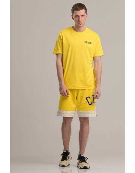 COMME DES FUCKDOWN t-shirt CDFU718 yellow COMME DES FUCKDOWN - 4