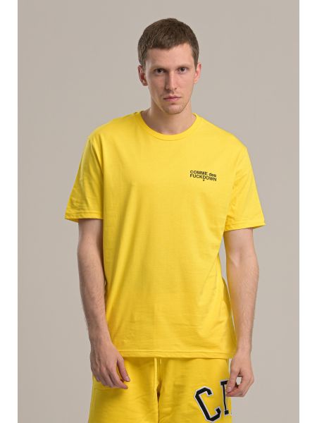 COMME DES FUCKDOWN t-shirt CDFU718 yellow