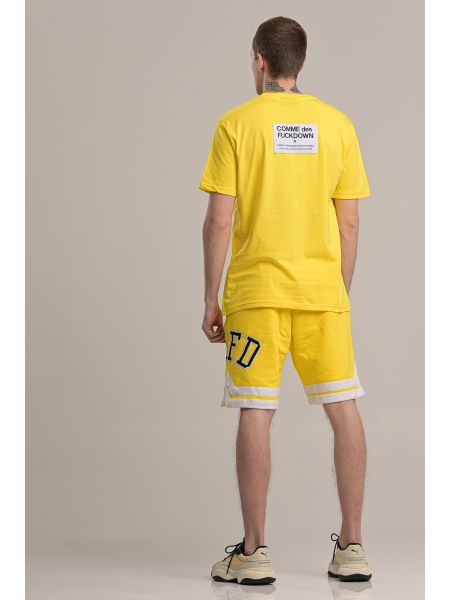 COMME DES FUCKDOWN t-shirt CDFU718 yellow COMME DES FUCKDOWN - 5