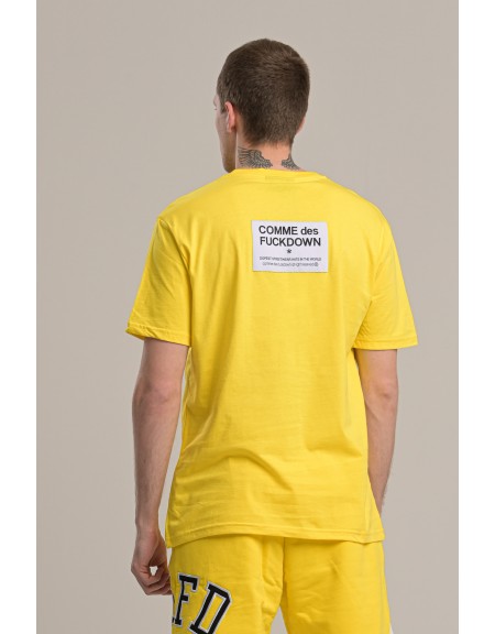 COMME DES FUCKDOWN t-shirt CDFU718 yellow COMME DES FUCKDOWN - 2
