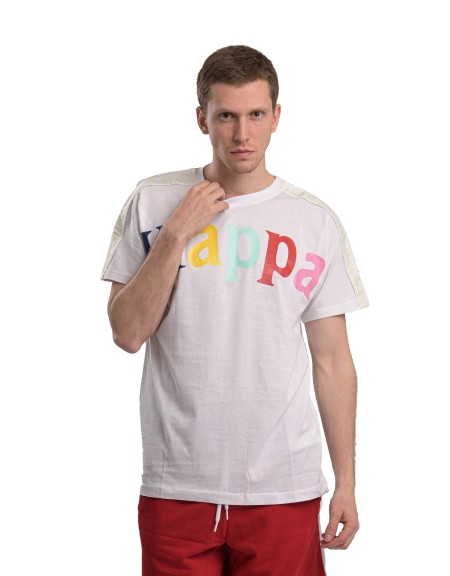 KAPPA t-shirt 304S7M0 A08 white KAPPA - 6
