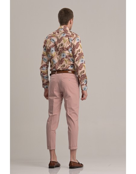 GUARDAROBA παντελόνι chino GZR-280/06 ροζ GUARDAROBA - 5