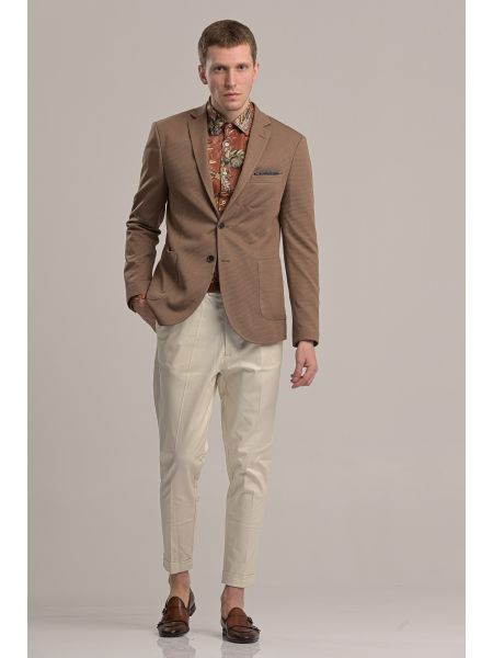 I AM BRIAN παντελόνι chino PA1252 εκρού I AM BRIAN - 6