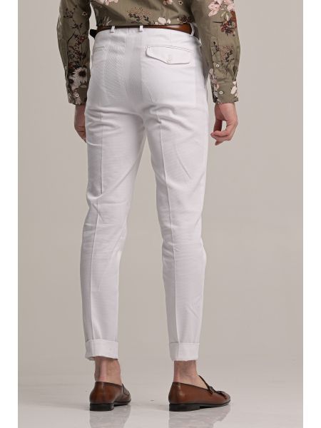 GUARDAROBA παντελόνι chino GPP-220/01 λευκό GUARDAROBA - 2