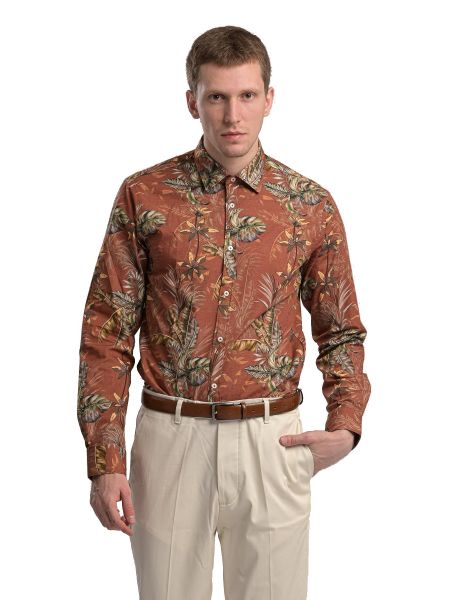 GUARDAROBA shirt GU-600/01 brick red GUARDAROBA - 6