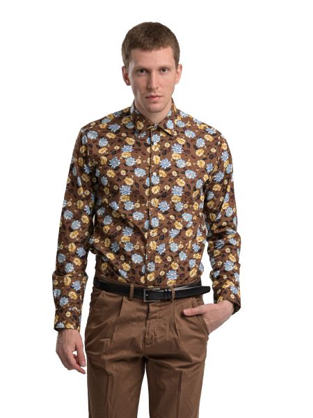 GUARDAROBA shirt GU-600/102 brown GUARDAROBA - 6