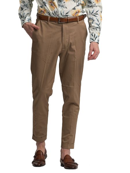 I AM BRIAN παντελόνι chino PA1252 καφέ I AM BRIAN - 6