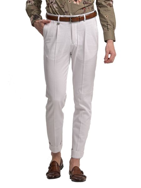 GUARDAROBA παντελόνι chino GPP-220/01 λευκό GUARDAROBA - 8