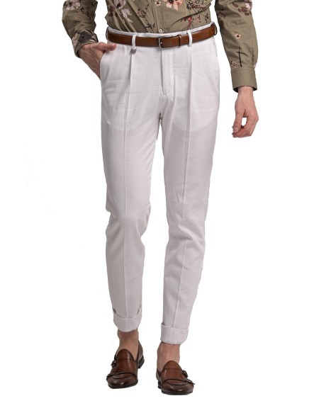 GUARDAROBA παντελόνι chino GPP-220/01 λευκό GUARDAROBA - 8