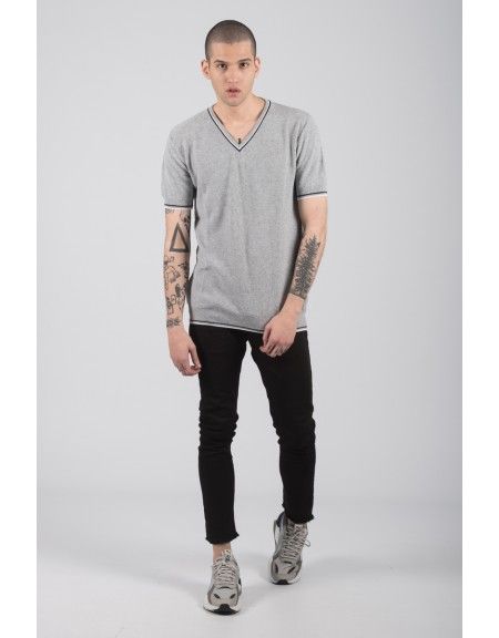 GIANNI LUPO t-shirt νημάτινo BW625 γκρι GIANNI LUPO - 3