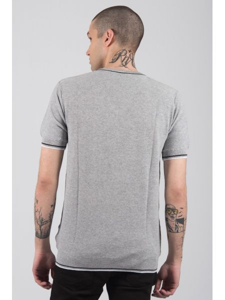 GIANNI LUPO t-shirt νημάτινo BW625 γκρι GIANNI LUPO - 2