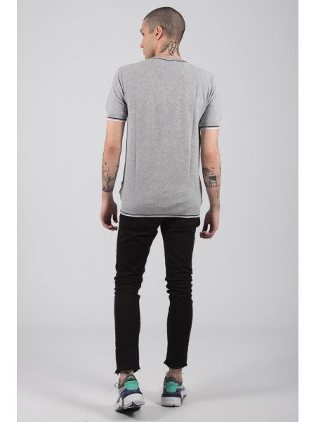 GIANNI LUPO t-shirt νημάτινo BW625 γκρι GIANNI LUPO - 4