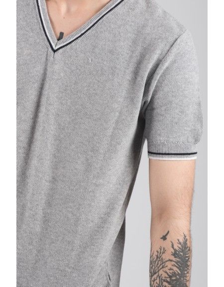 GIANNI LUPO t-shirt νημάτινo BW625 γκρι GIANNI LUPO - 5