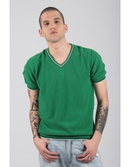 GIANNI LUPO t-shirt thread BW625 green GIANNI LUPO - 1