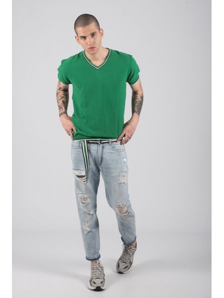 GIANNI LUPO t-shirt thread BW625 green GIANNI LUPO - 3