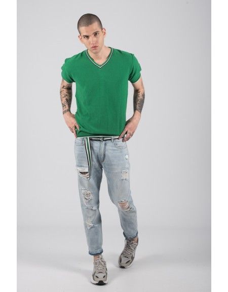 GIANNI LUPO t-shirt thread BW625 green GIANNI LUPO - 3