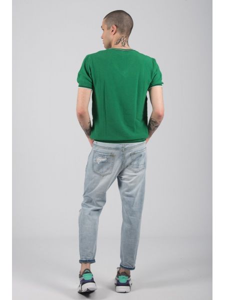 GIANNI LUPO t-shirt thread BW625 green GIANNI LUPO - 4