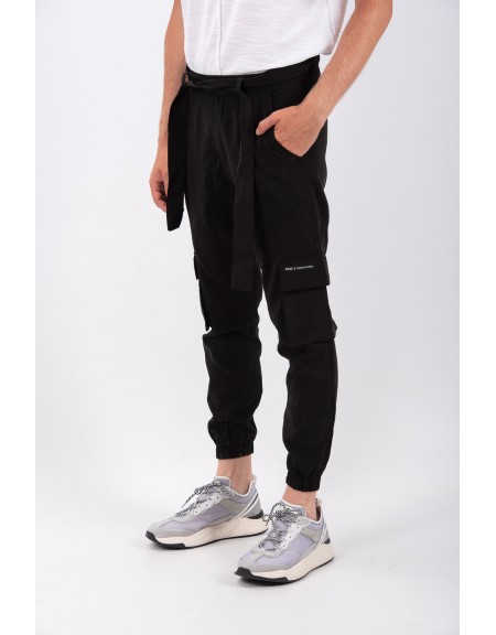 P/COC pants cargo P1052 black P/COC - 3