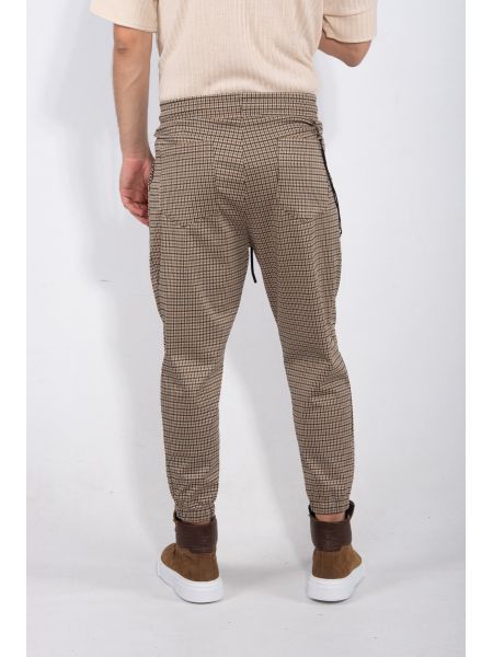 XAGON MAN παντελόνι chino ZEUBEA μπεζ-μαύρο XAGON MAN - 5