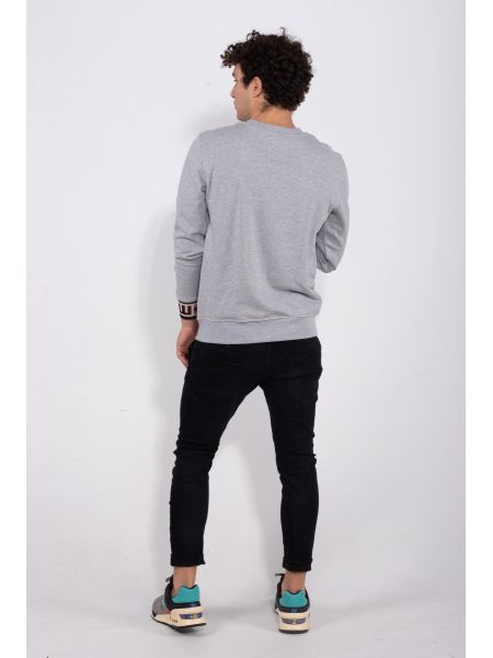 G-STAR RAW φούτερ JACQUARD SWT D16087-A613-906 γκρι G-STAR RAW - 4
