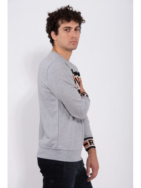 G-STAR RAW φούτερ JACQUARD SWT D16087-A613-906 γκρι G-STAR RAW - 2