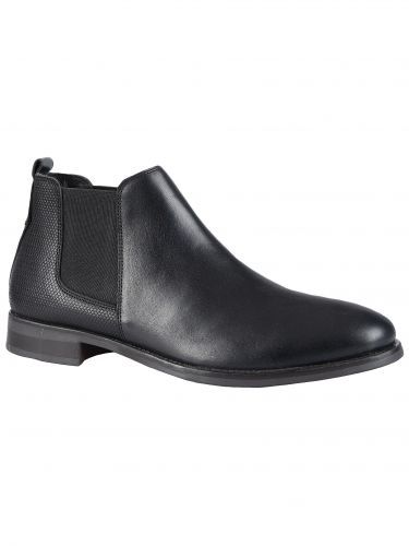 HARRY BENETT leather boots chelsea 60115 black