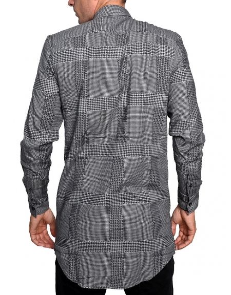 CHEAP MONDAY πουκάμισο 0336492-202 λευκό-μαύρο CHEAP MONDAY - 2