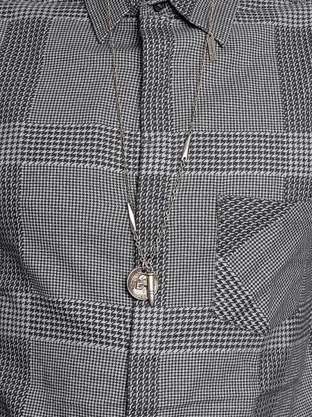 CHEAP MONDAY πουκάμισο 0336492-202 λευκό-μαύρο CHEAP MONDAY - 3