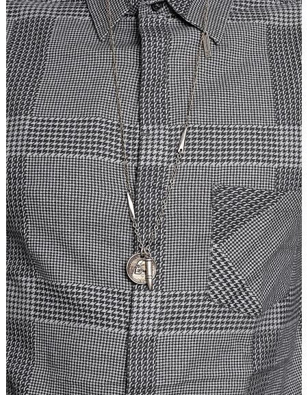 CHEAP MONDAY πουκάμισο 0336492-202 λευκό-μαύρο CHEAP MONDAY - 3