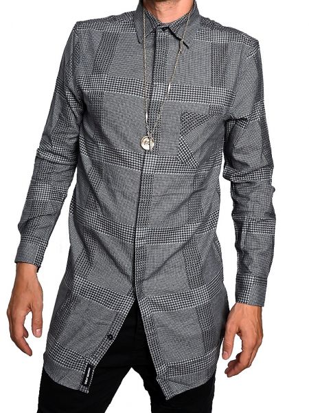 CHEAP MONDAY πουκάμισο 0336492-202 λευκό-μαύρο CHEAP MONDAY - 7