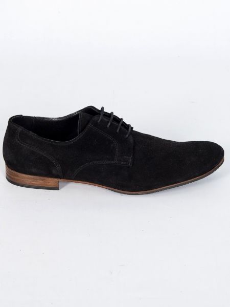 YES LONDON leather shoe GN11-CAMOSCIO black