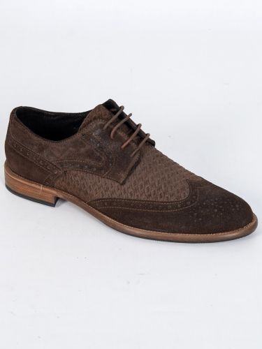 YES LONDON leather shoe CM02-CAMOSCIO 352 brown