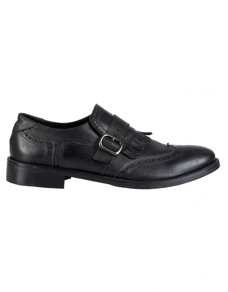 YES LONDON shoes with buckle CARLITOS2-VITTELO black