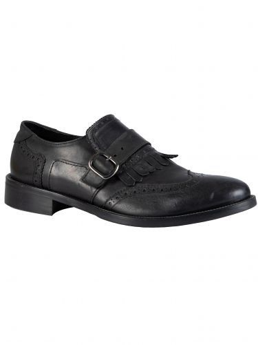 YES LONDON shoes with buckle CARLITOS2-VITTELO black