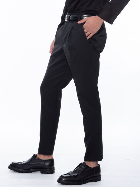 XAGON MAN παντελόνι chino PZR685 μαύρο XAGON MAN - 4