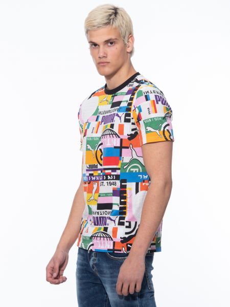 PUMA T-shirt 599791 02  INTL TEE – MULTI  Πολύχρωμο PUMA - 5