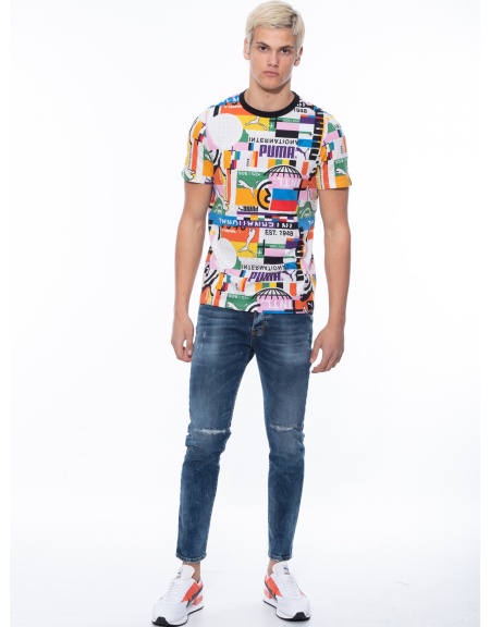 PUMA T-shirt 599791 02 INTL TEE - MULTI Multicolor PUMA - 6