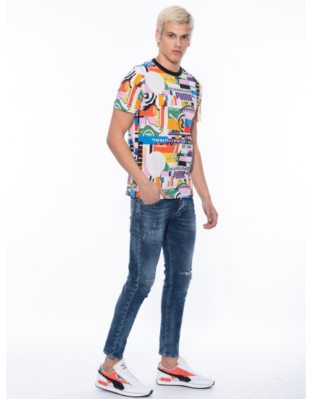 PUMA T-shirt 599791 02 INTL TEE - MULTI Multicolor PUMA - 7