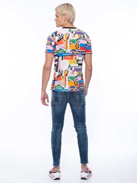 PUMA T-shirt 599791 02  INTL TEE – MULTI  Πολύχρωμο PUMA - 8