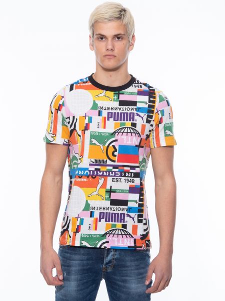 PUMA T-shirt 599791 02  INTL TEE – MULTI  Πολύχρωμο PUMA - 11