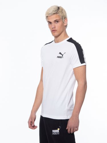 PUMA T-Shirt 599869_02 Iconic T7 Mens Tee λευκό