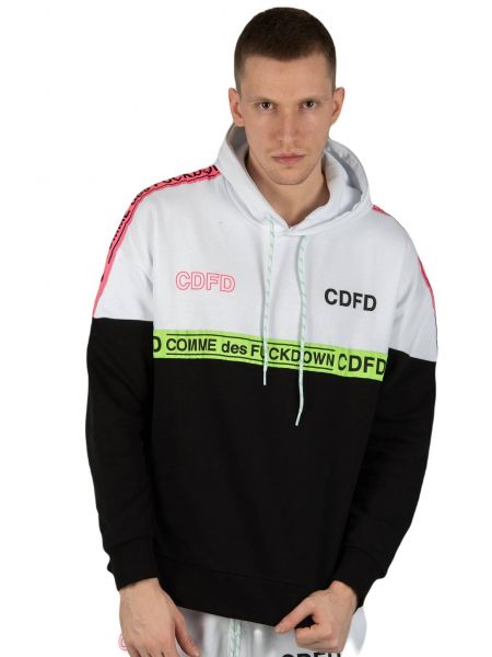 COMME DES FUCKDOWN φούτερ CDFU740 white-black COMME DES FUCKDOWN - 8
