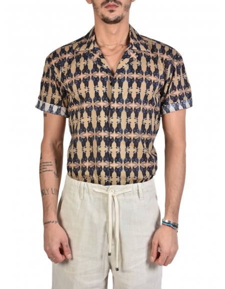 XAGON MAN Short Sleeve Shirt A00002 Printed XAGON MAN - 1