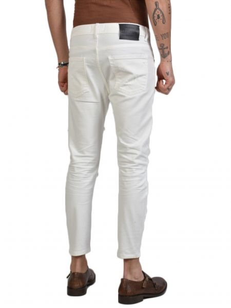 XAGON MAN Jean Παντελόνι USTRON Λευκό XAGON MAN - 3